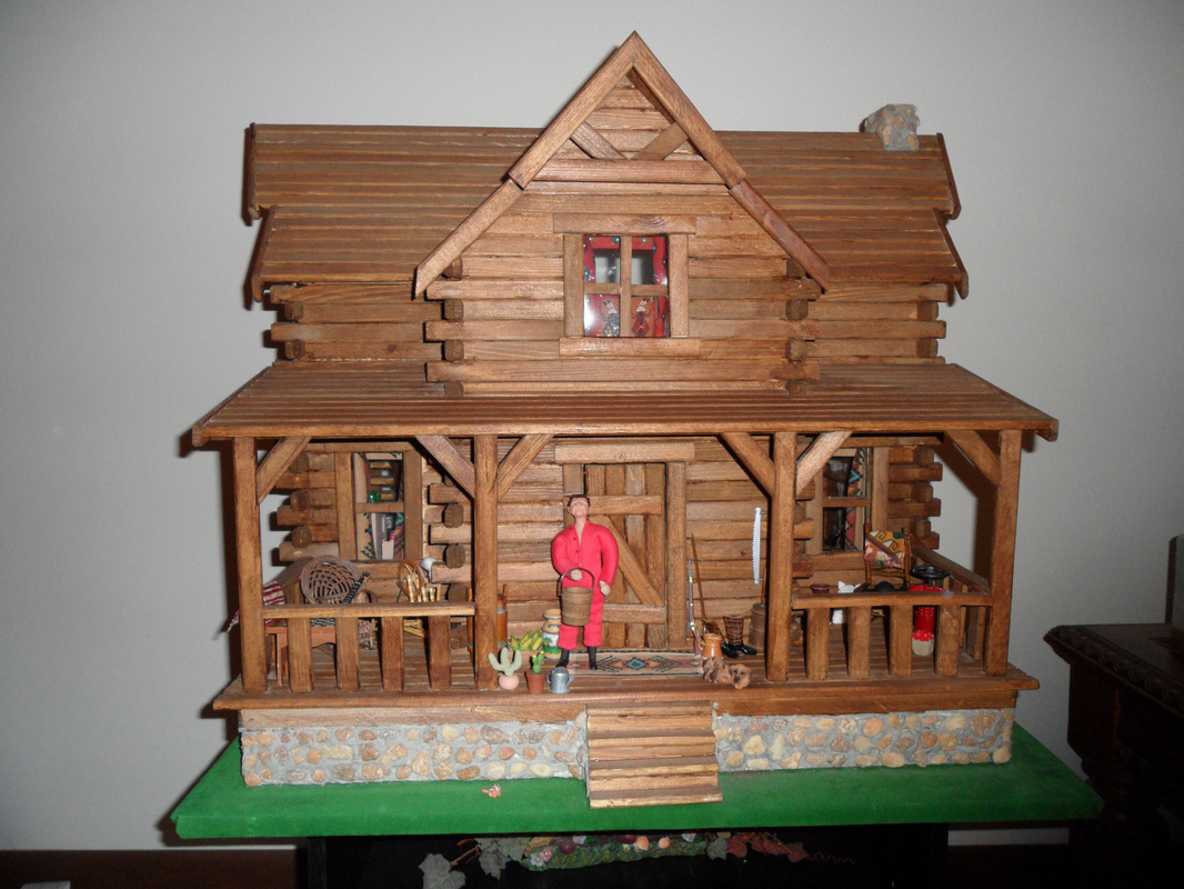 shenandoah log cabin dollhouse
