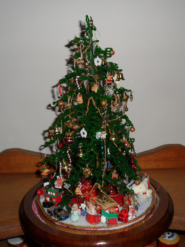 Beaded Christmas Tree - Nana's Dollhouses and Miniatures