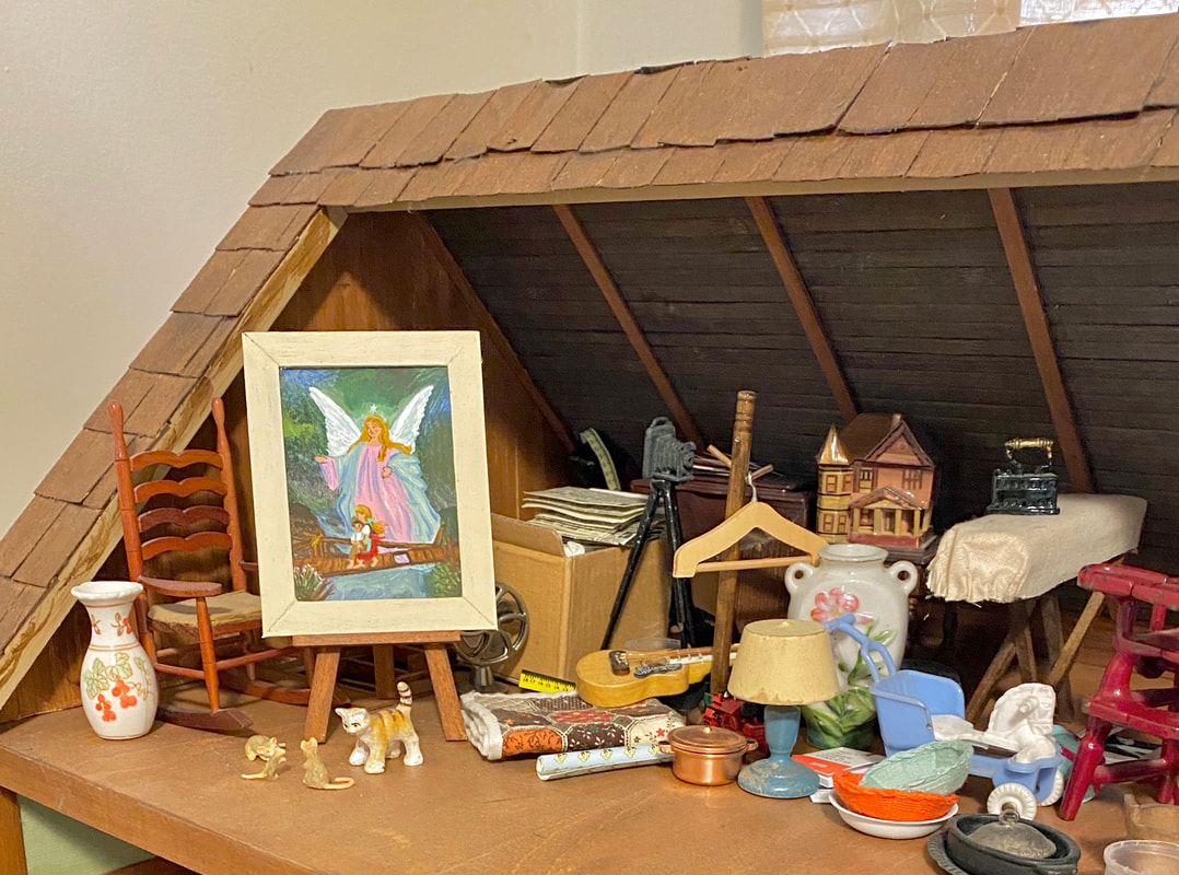 Dollhouse in the store attic